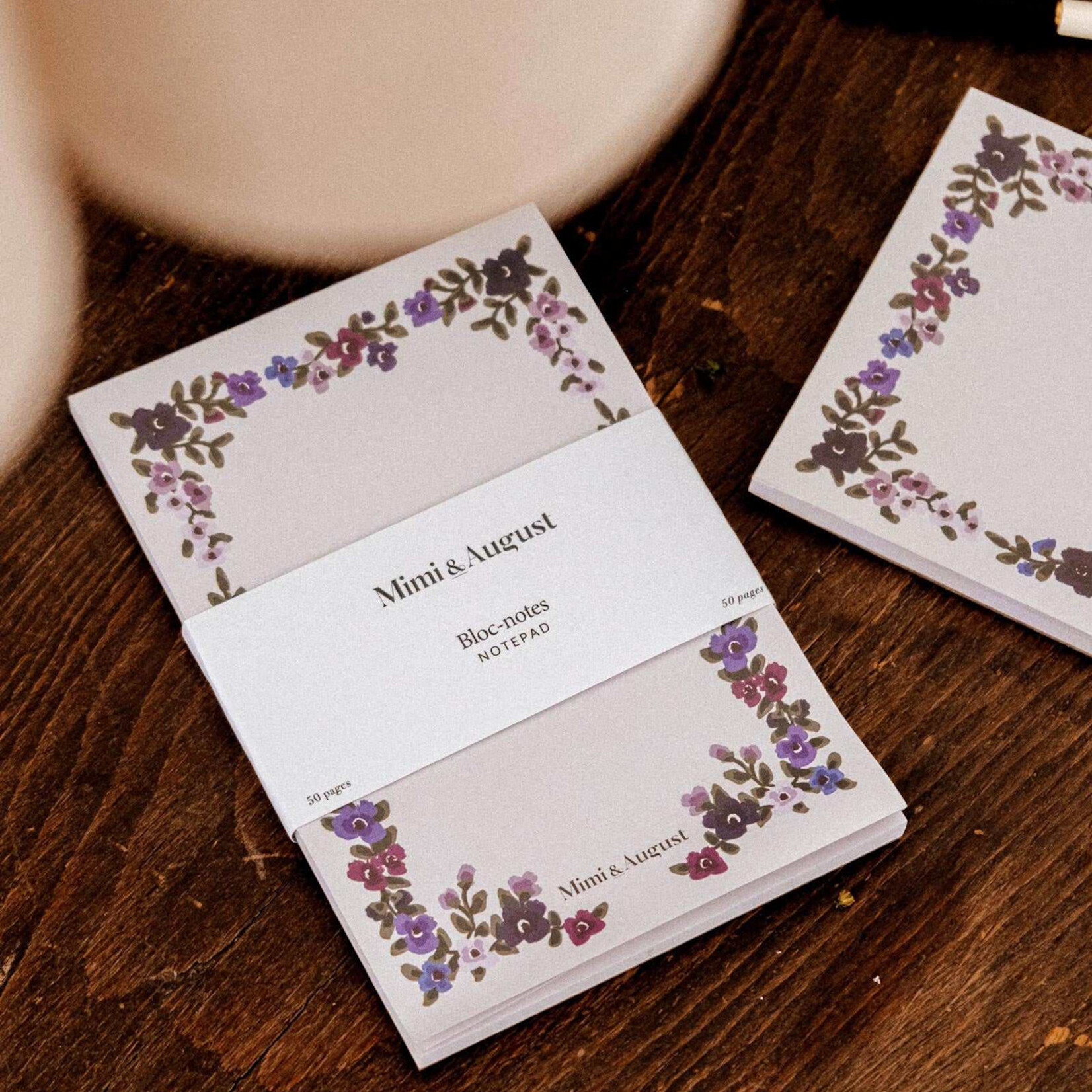 Mimi and August Bloc-notes - Fleurs Sauvages