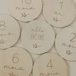 Le petit tableau noir Pastilles de bois 0 à 1an - Français