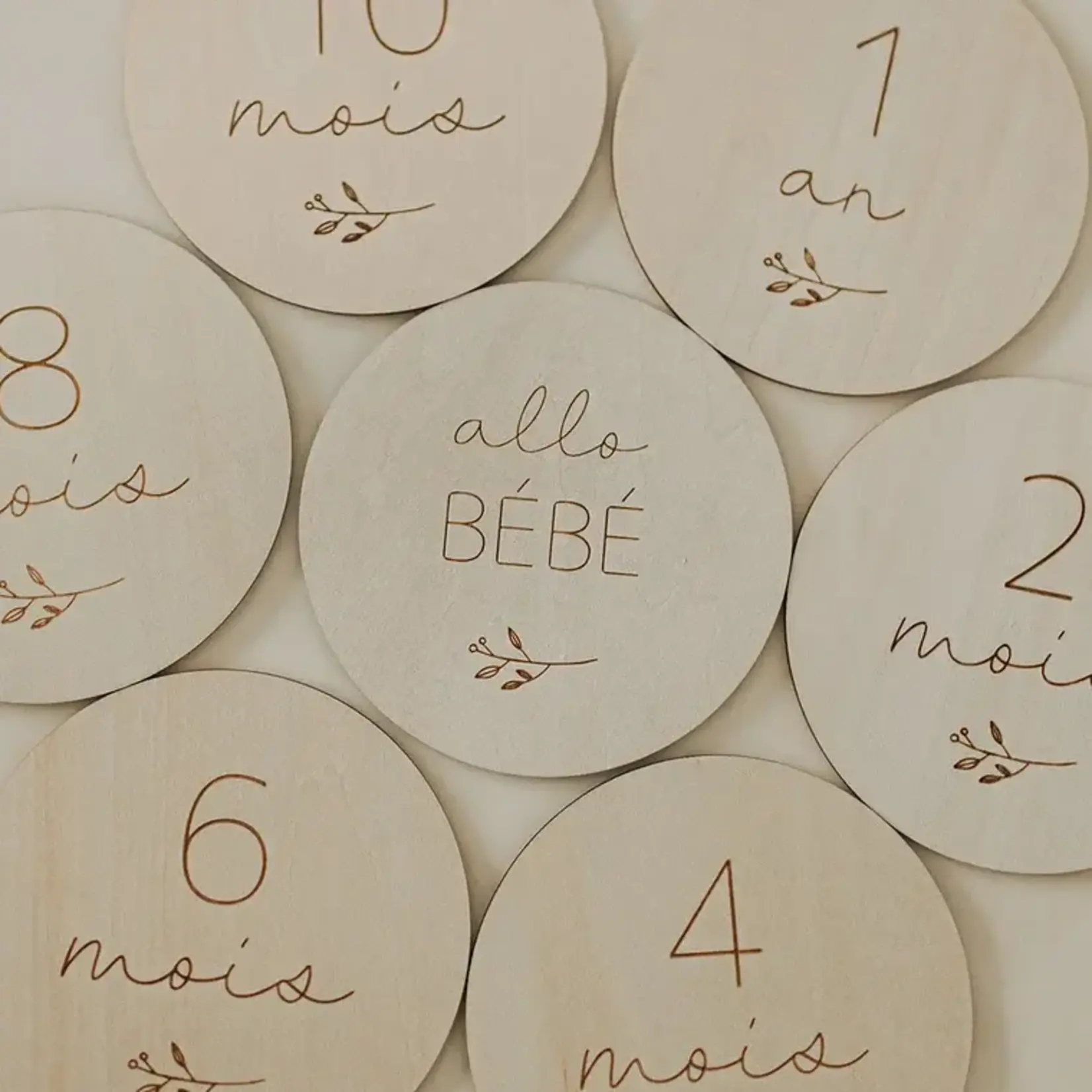 Le petit tableau noir Pastilles de bois 0 à 1an - Français