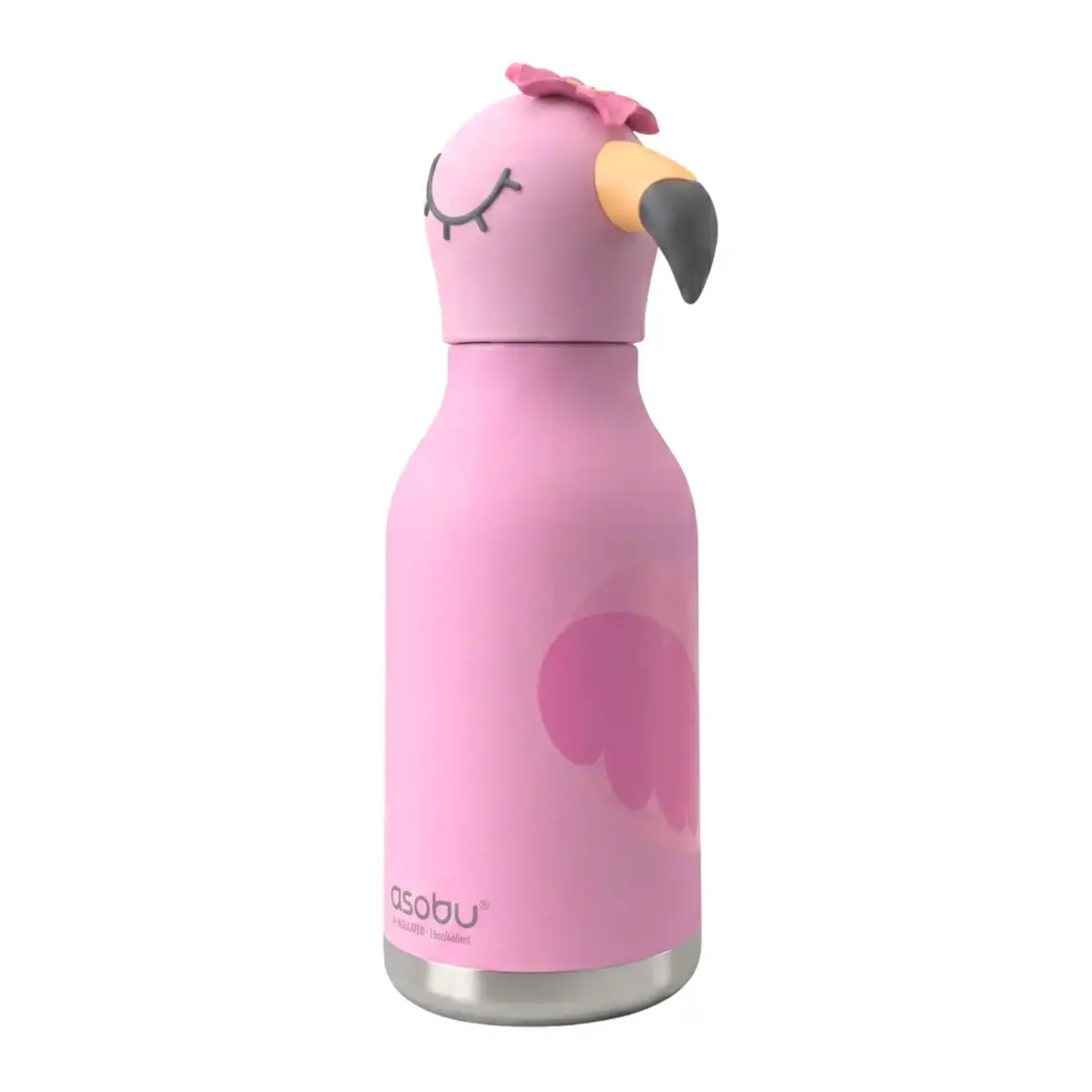 Asobu Bouteille isotherme - Flamant rose