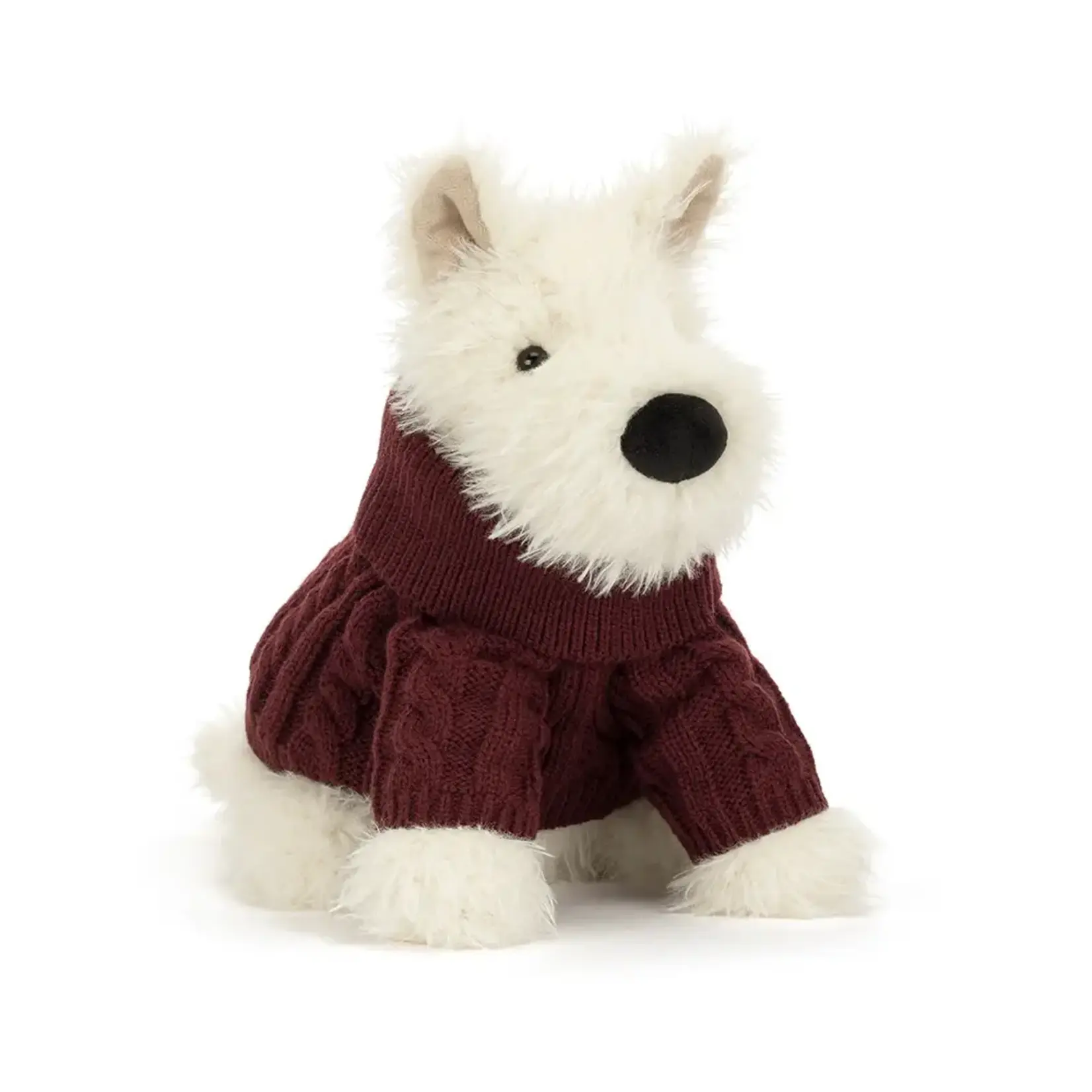JellyCat Peluche jellycat - Scottie Munro le chien avec tricot