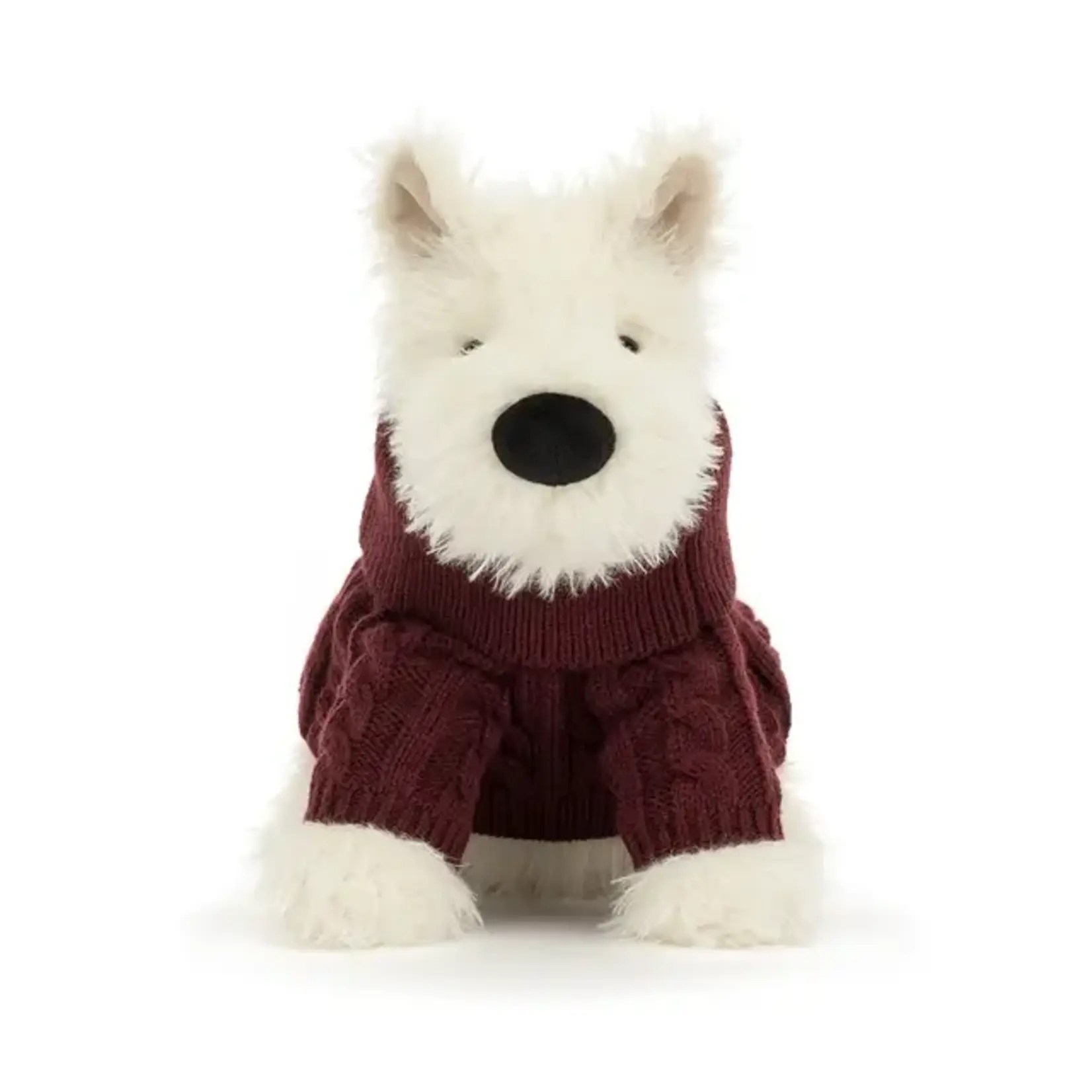 JellyCat Peluche jellycat - Scottie Munro le chien avec tricot