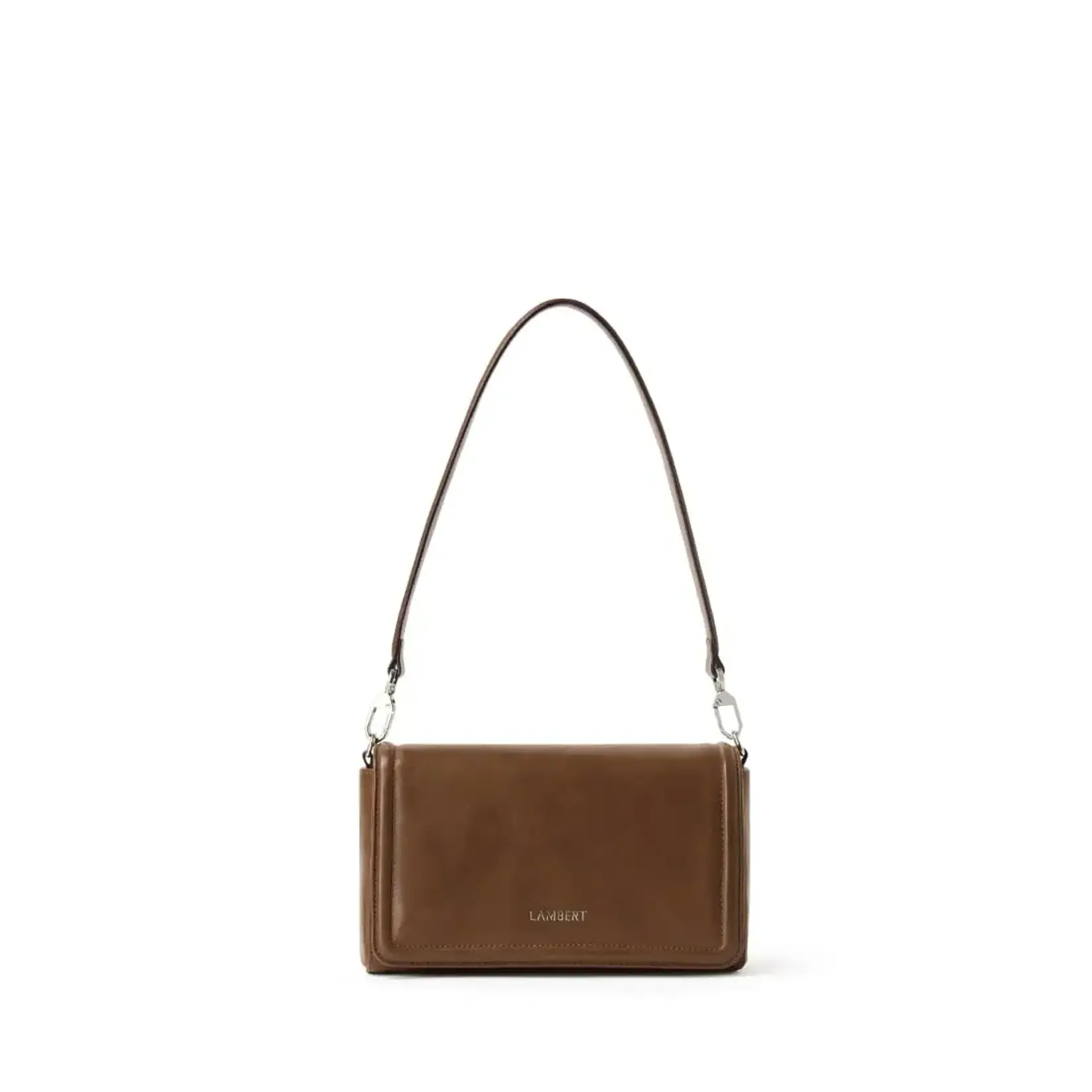 Lambert Le Alyssa - Sac à main 2-en-1 en cuir vegan - Noisette