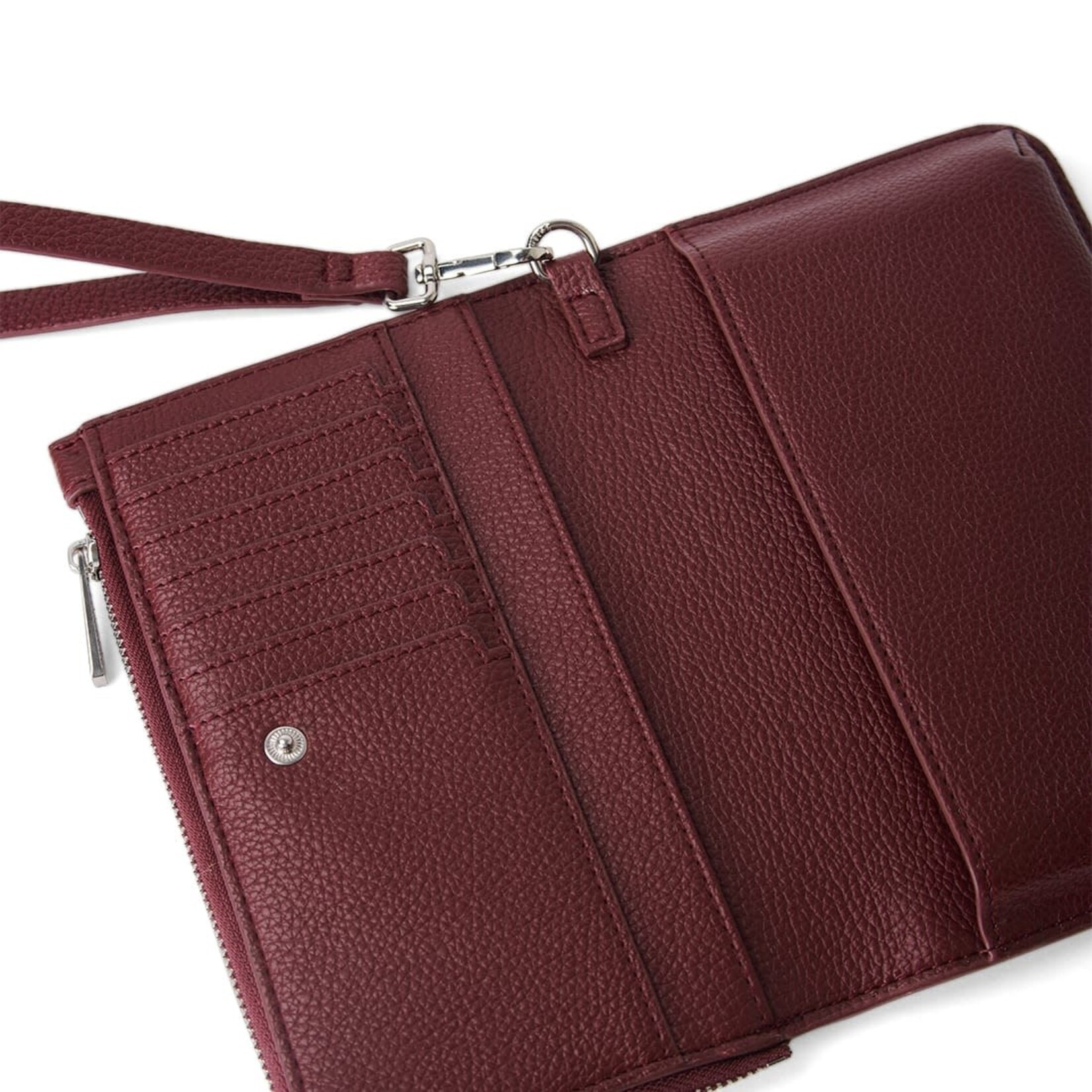 Lambert Le Quinn - Portefeuille en cuir vegan - Cassis
