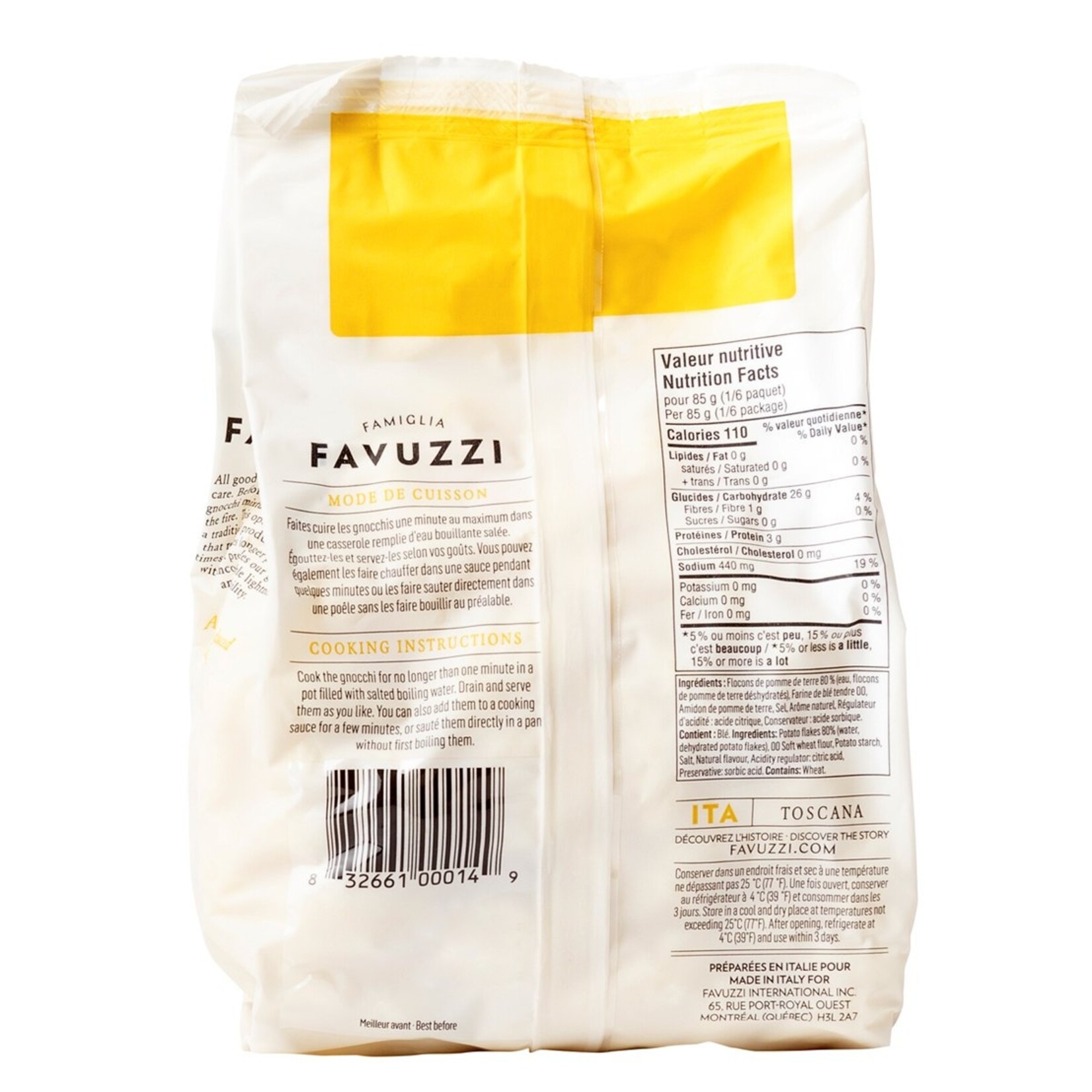 Favuzzi Gnocchi de pomme de terre