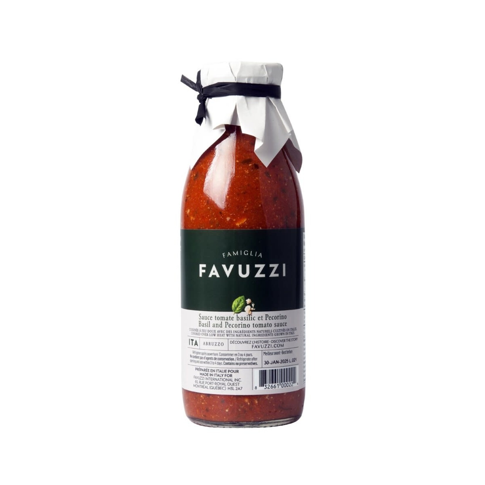 Favuzzi Sauce basilic et Pecorino