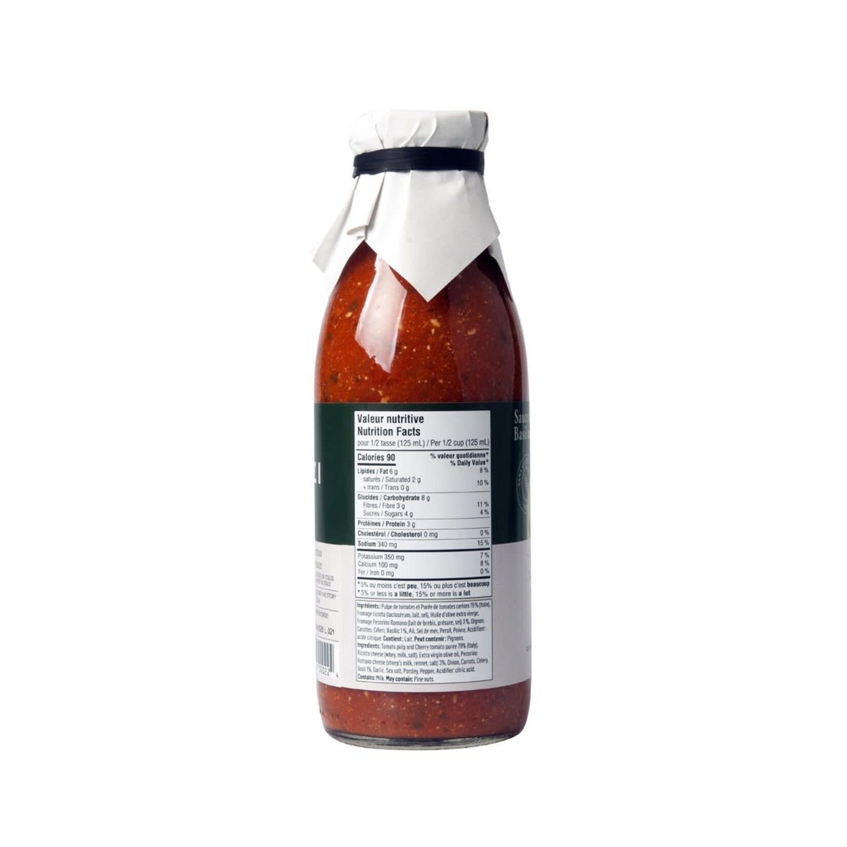 Favuzzi Sauce basilic et Pecorino