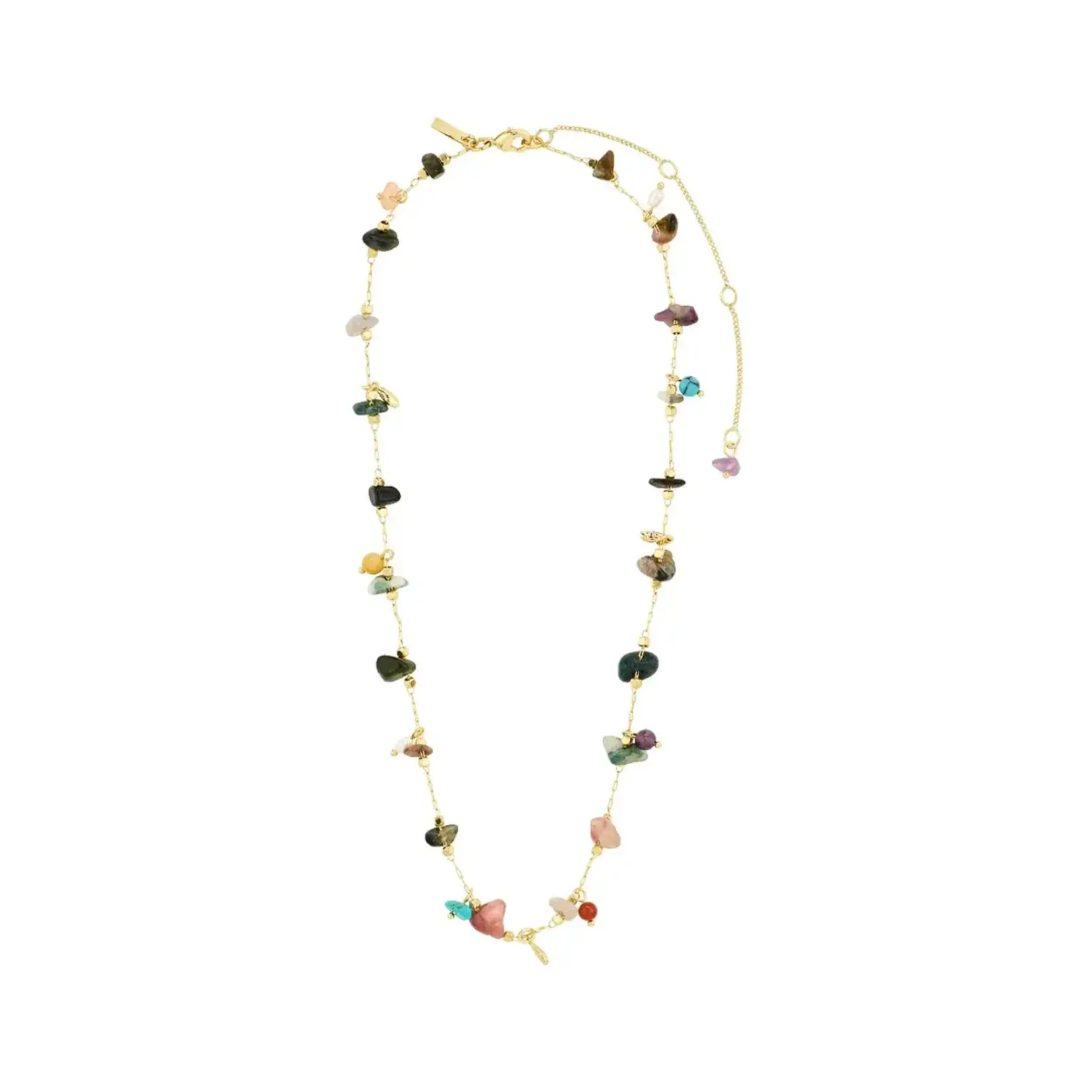 Pilgrim Collier Here pierres semi-précieuse -  Plaqué or/multi