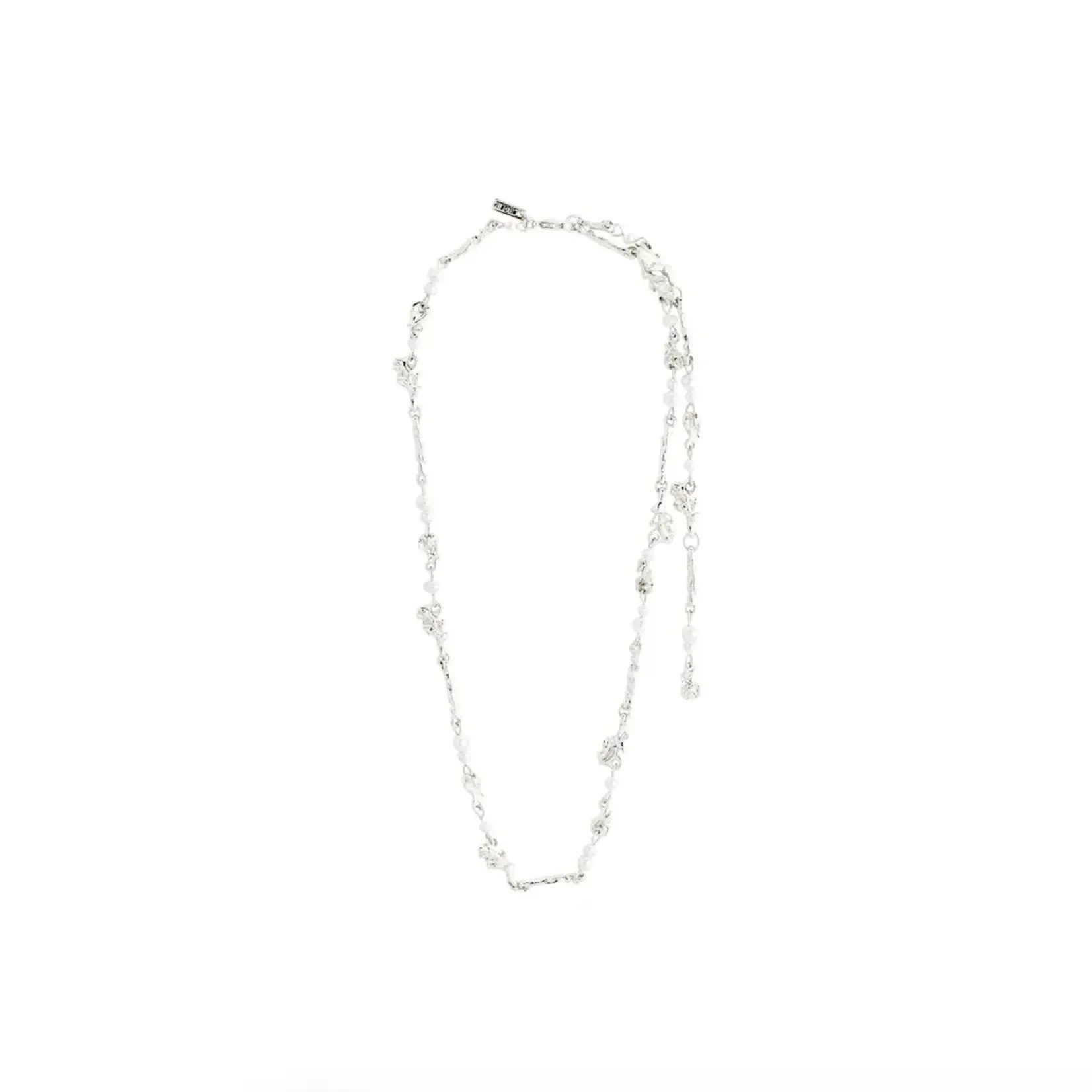 Pilgrim Sloan collier de perles d'eau douce et verre - Plaqué argent