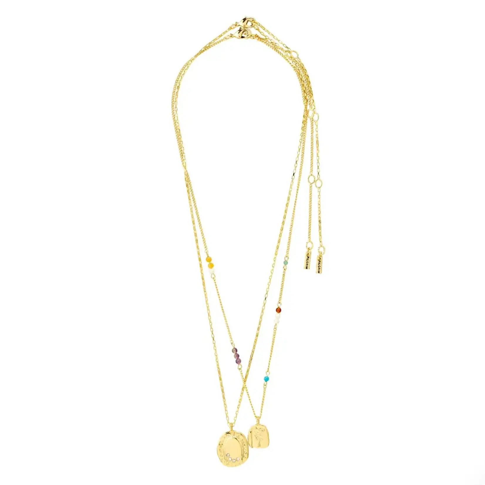 Pilgrim Collier Here pendentif recyclé or  - 2 en 1