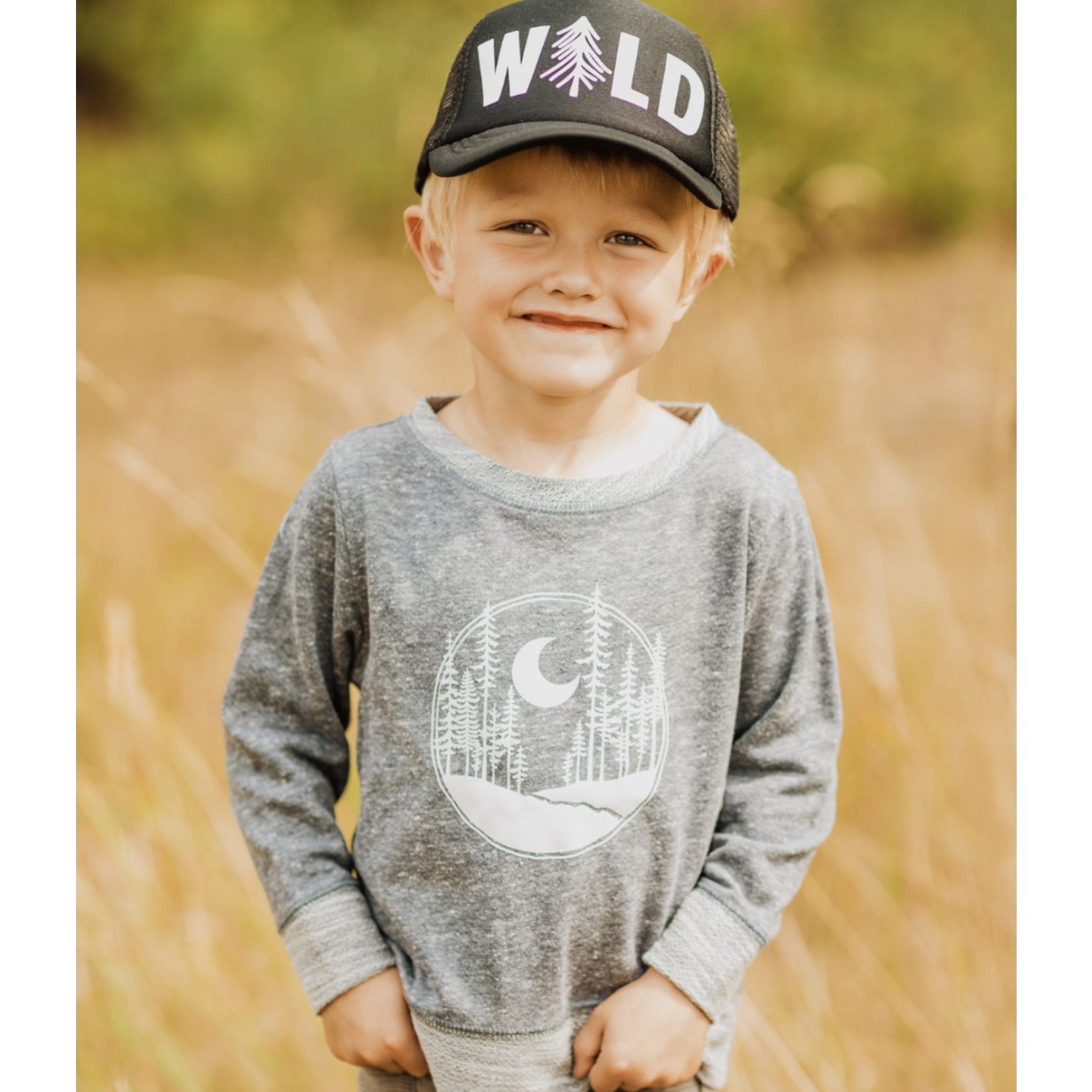 Made of Mountains Made of Mountains Crescent Moon Toddler  Long Sleeve