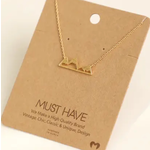 Fame Accessories Fame Mountain Range Necklace