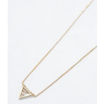 Admiral Row Admiral Row Pave Gold Triangle Necklace