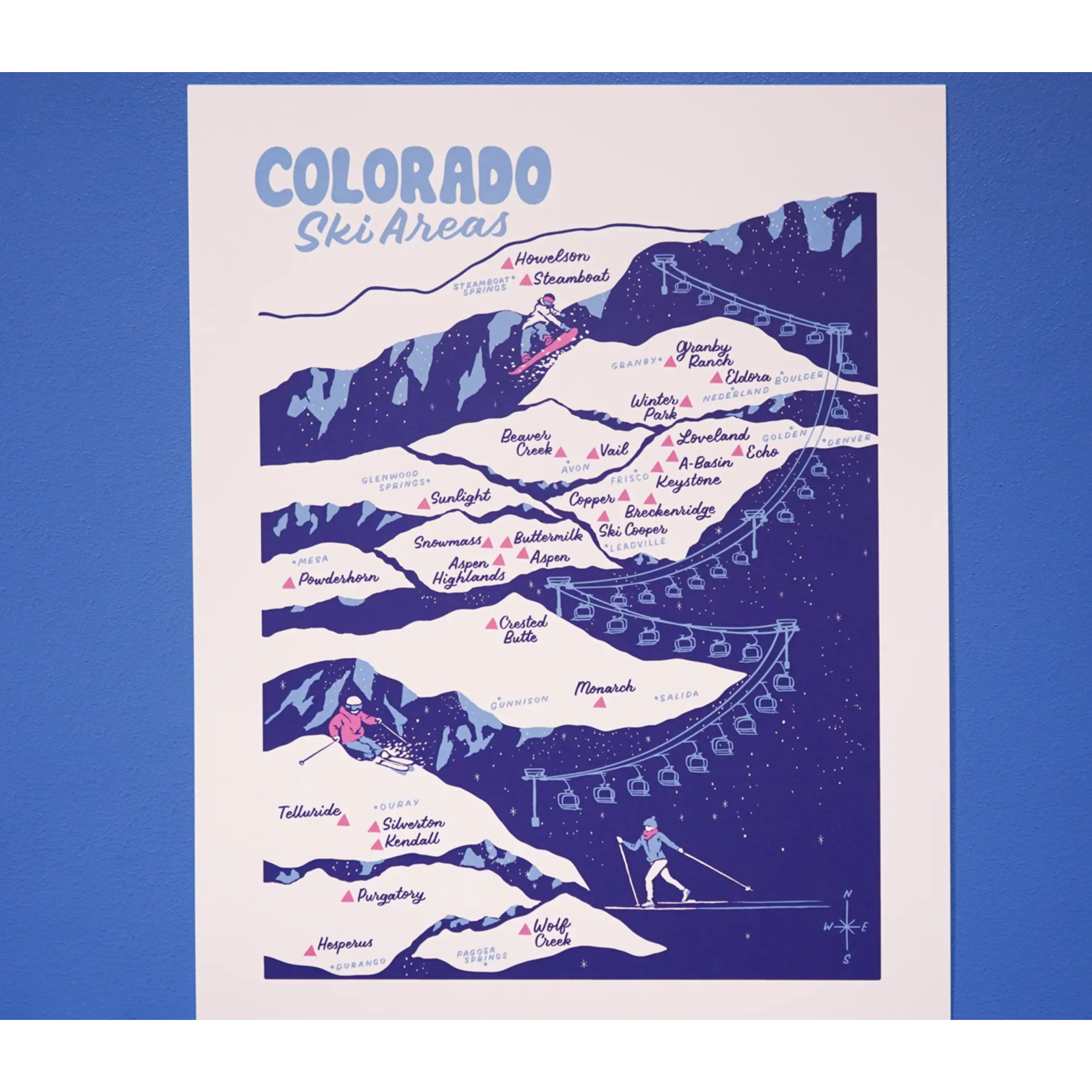 Little Known Goods Little Known Goods Colorado Ski Area Map