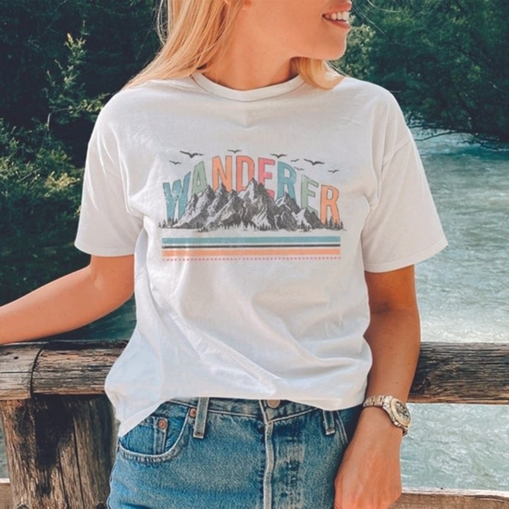 Rockledge Wanderer Mountains Retro Tee