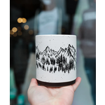 The Montana Scene Montana Scene Mountain Sketch White Mug