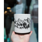 The Montana Scene TMS Mountain Sketch White Mug