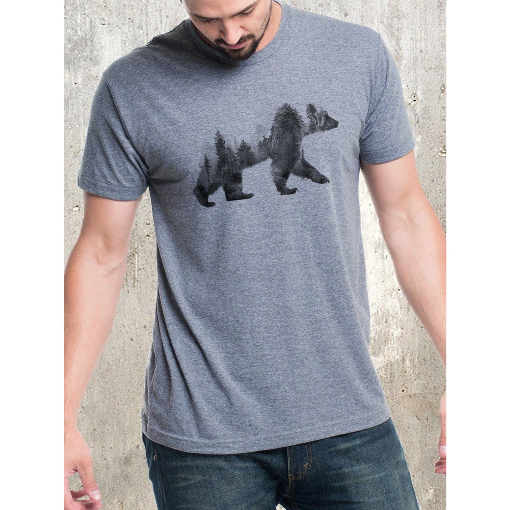 Black Lantern Black Lantern Double Exposure Bear T-Shirt