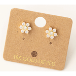 Fame Accessories Fame Dainty Flower Stud Earring White