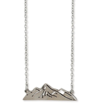 ZAD Zad Mountain Peaks Cutout Silver Necklace