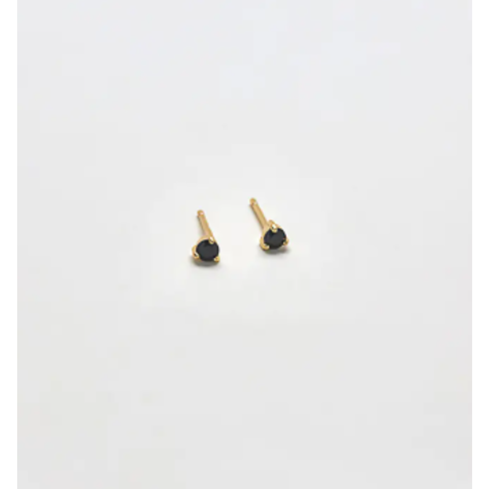 Admiral Row Admiral Row Black  CZ Round  Stud Earring