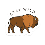 Keep Nature Wild Keep Nature Stay Wild Bison Sticker