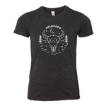Homeplace Apparel Homeplace Apparel Colorado Bison Skull Youth T-Shirt