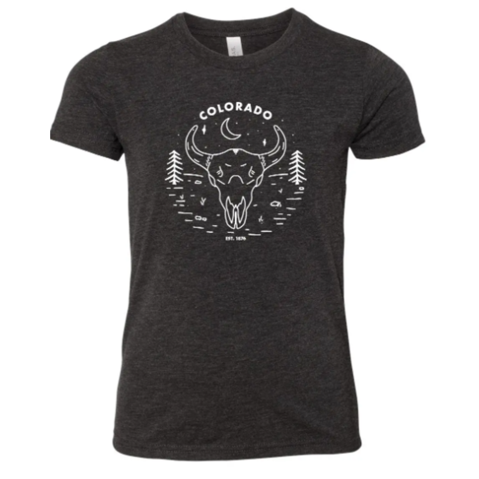 Homeplace Apparel Homeplace Apparel Colorado Bison Skull Youth T-Shirt