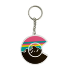 Colorado Limited Colorado Limited Pink Mountain Range Keychain