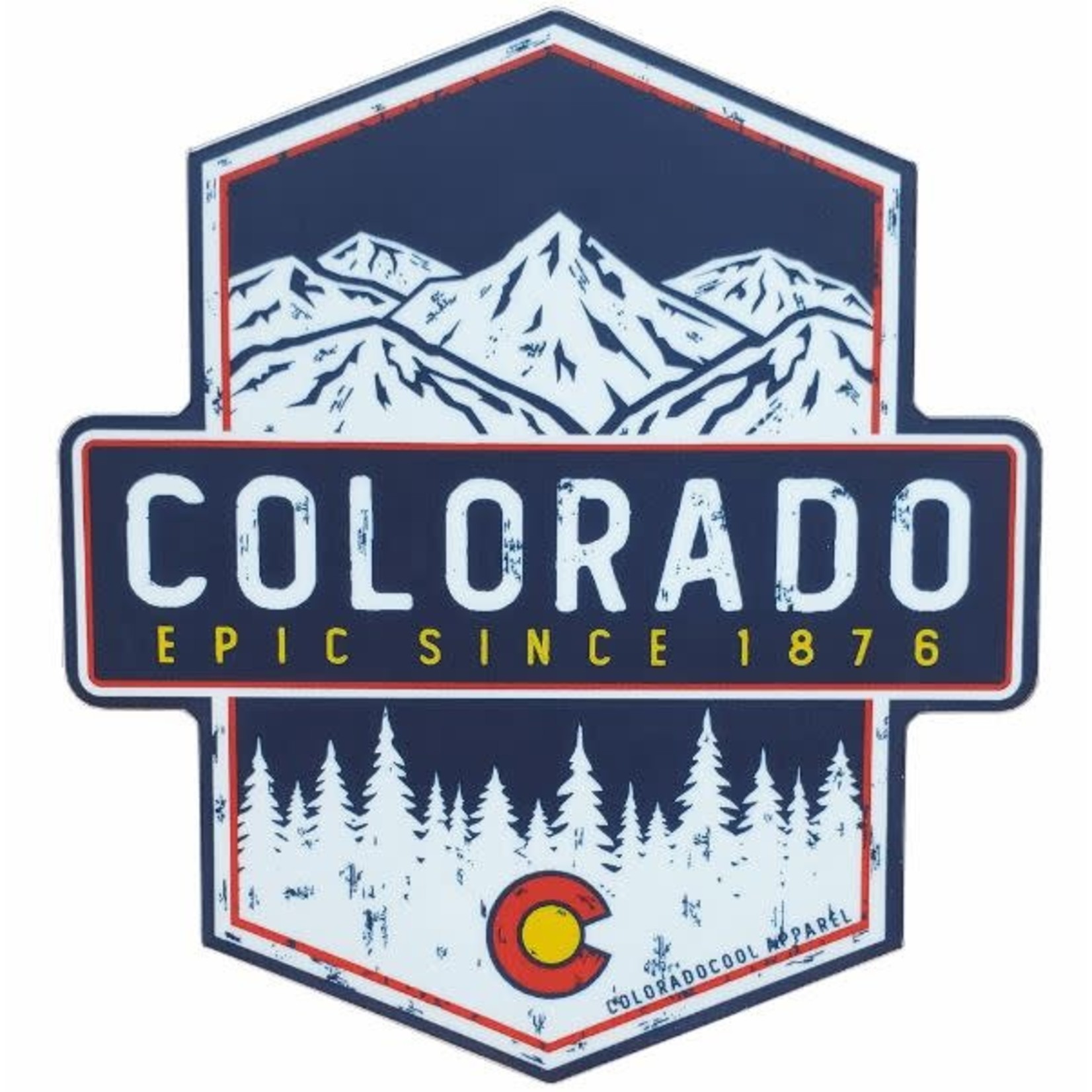 Colorado Cool Colorado Cool Epic Sticker Navy