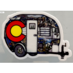 Blue Dog Vision BlueDog Camper Large Sticker