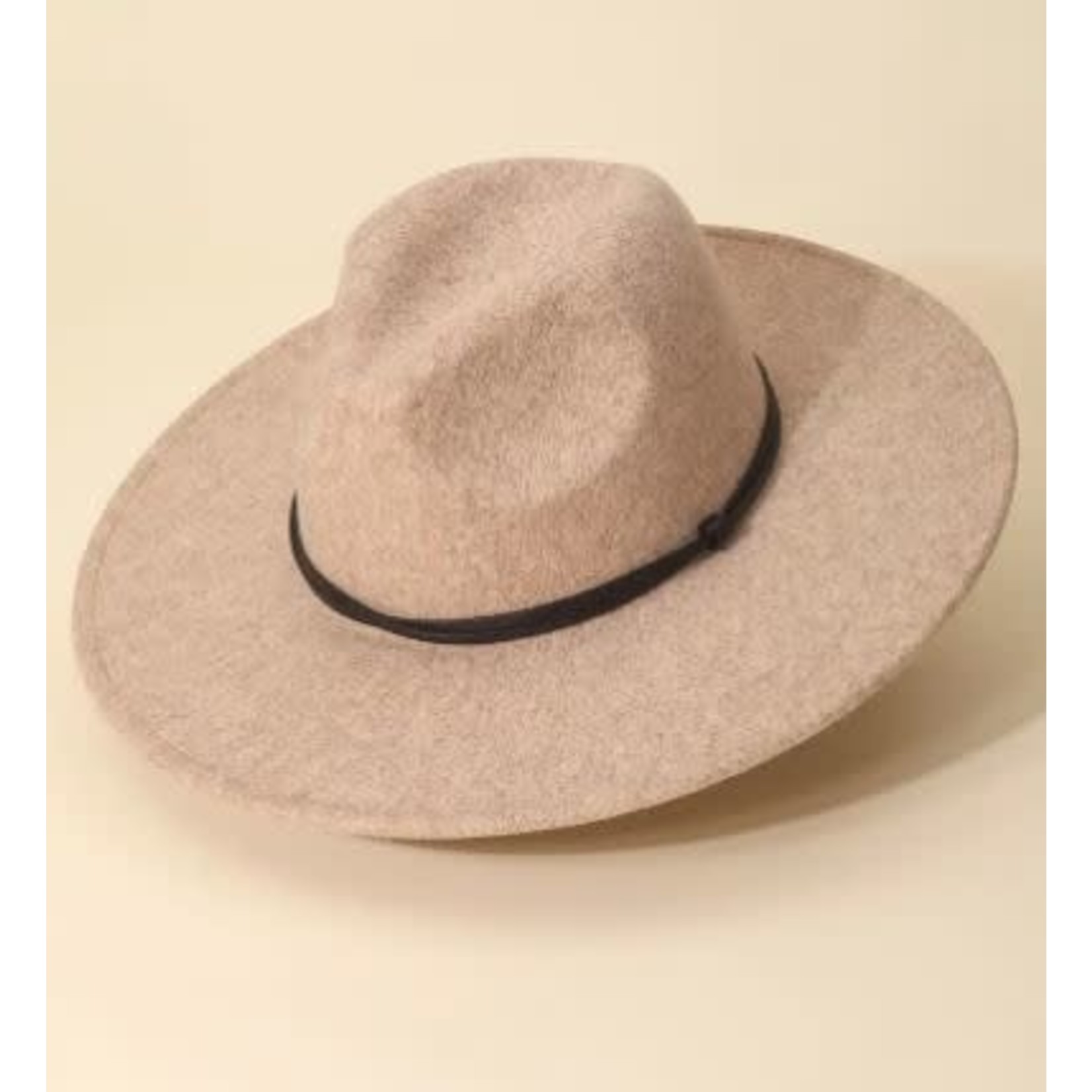 Anarchy Street Anarchy Knot Strap Flat Brim Fedora