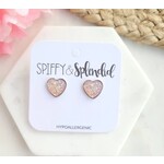 Spiffy & Splendid Sipsey Wilder Druzy Heart Stud Earrings