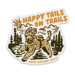 Keep Nature Wild Keep Nature Wild Happy Tails On Trails Sticker