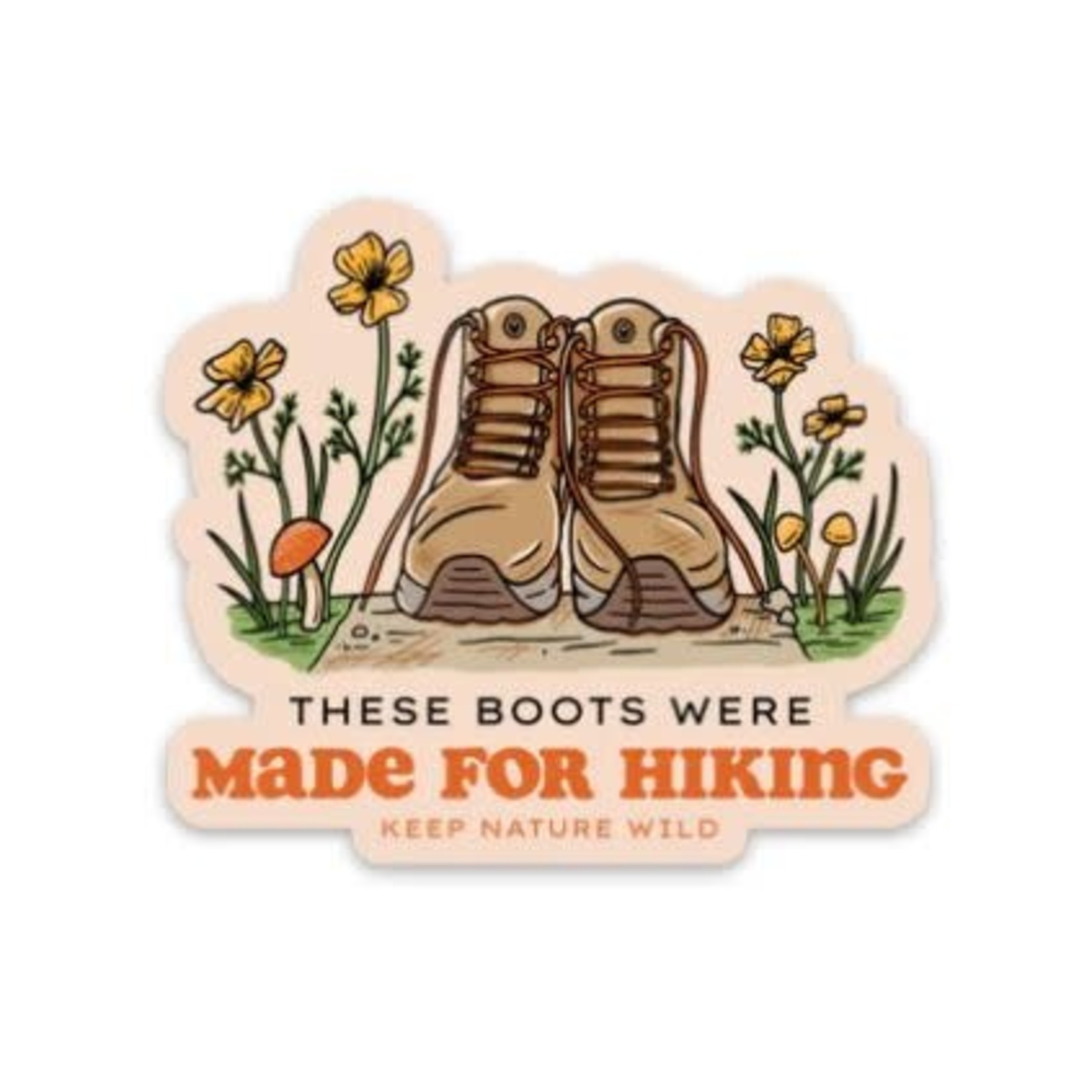 Keep Nature Wild Keep Nature Wild Boots Hiking Sticker