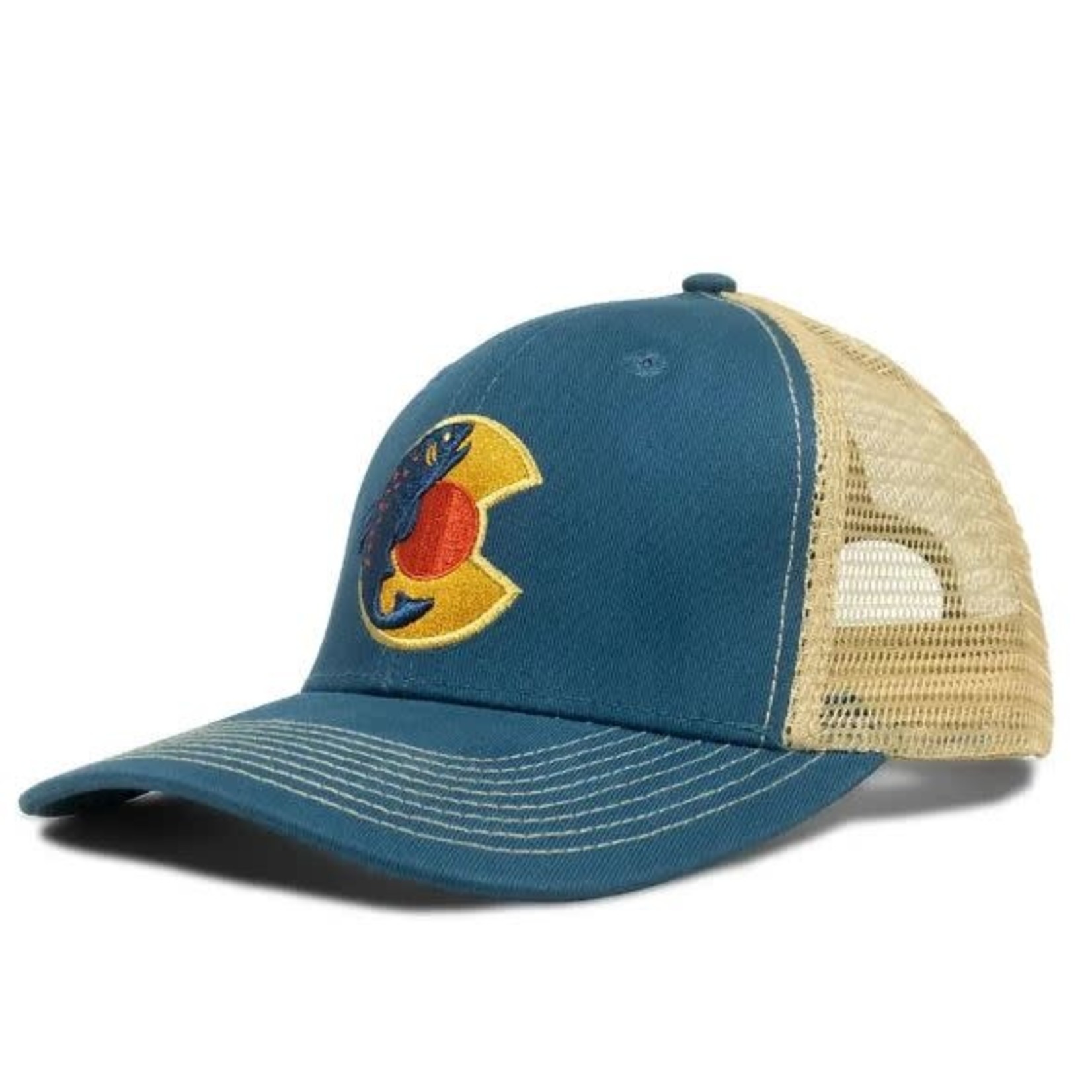 YoColorado YoColorado Blue Trout Trucker Hat