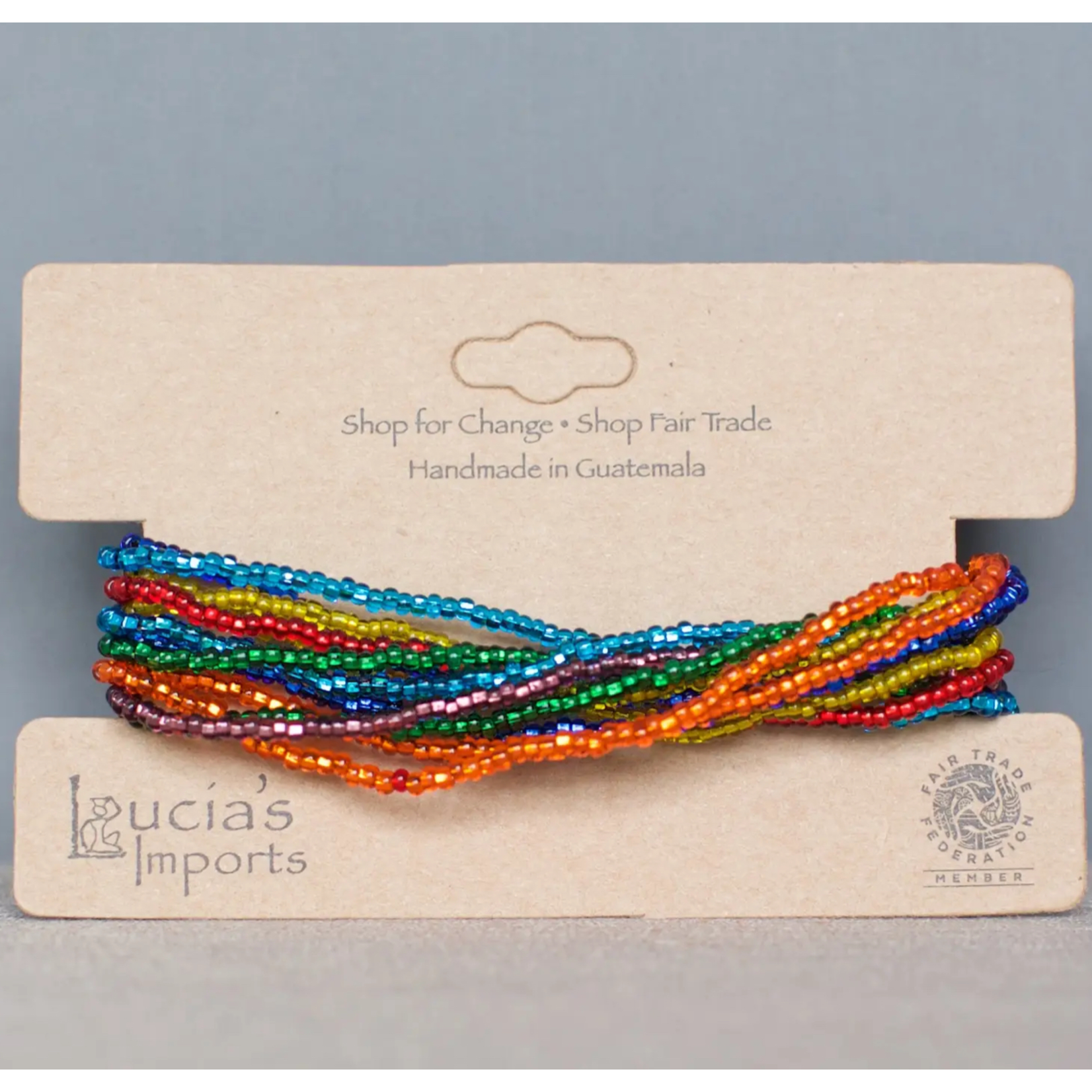 Lucias Imports Lucias 12 Strand Rainbow Bracelet