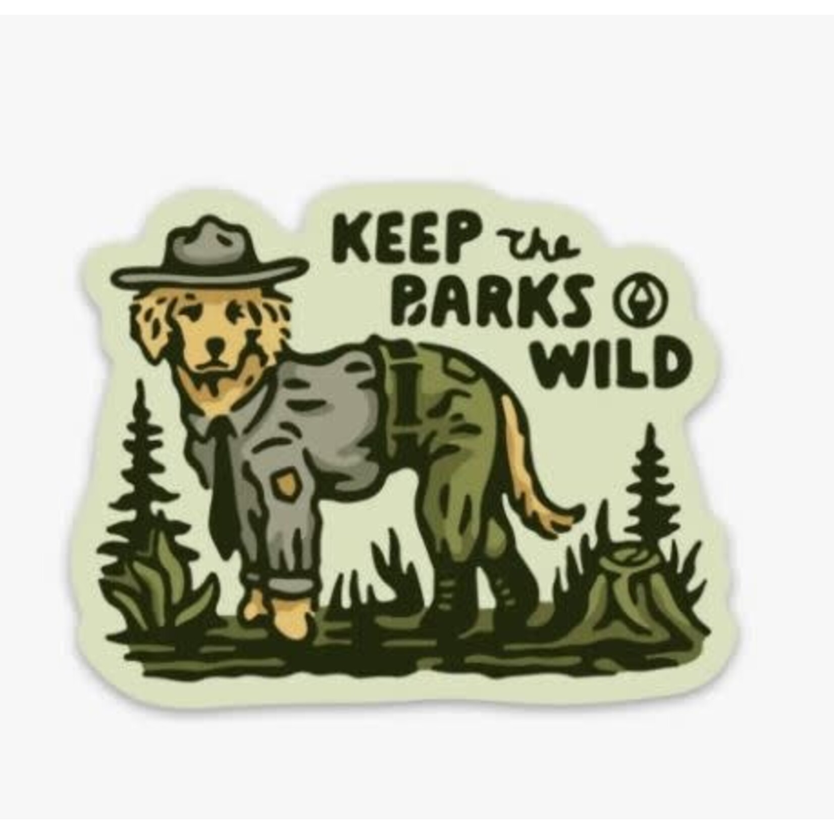 Keep Nature Wild KNW Keep The Barks Wild Sticker