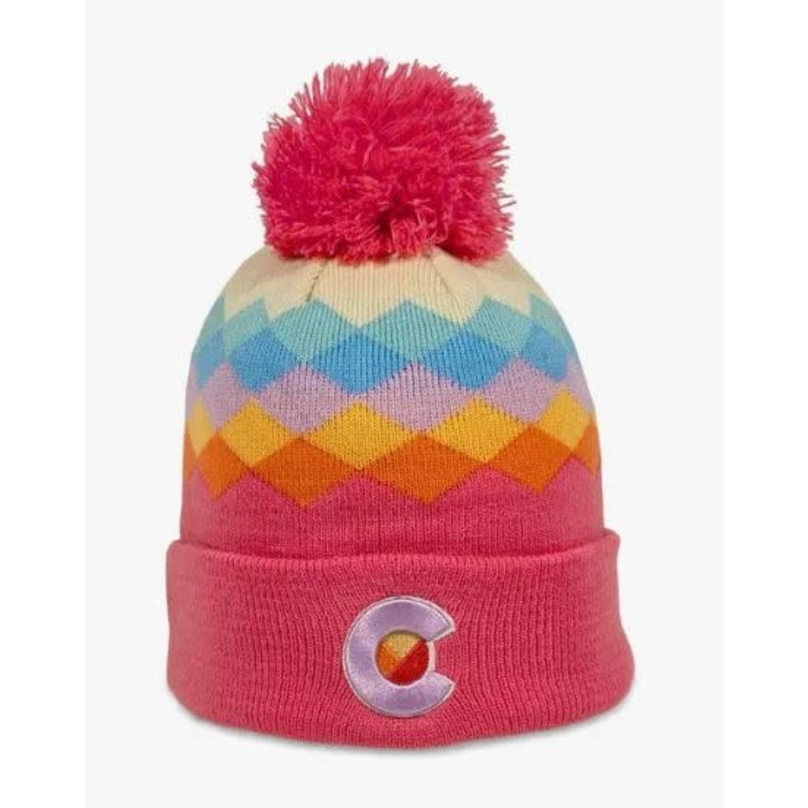 YoColorado YoColorado Kids Argyle Beanie Berry