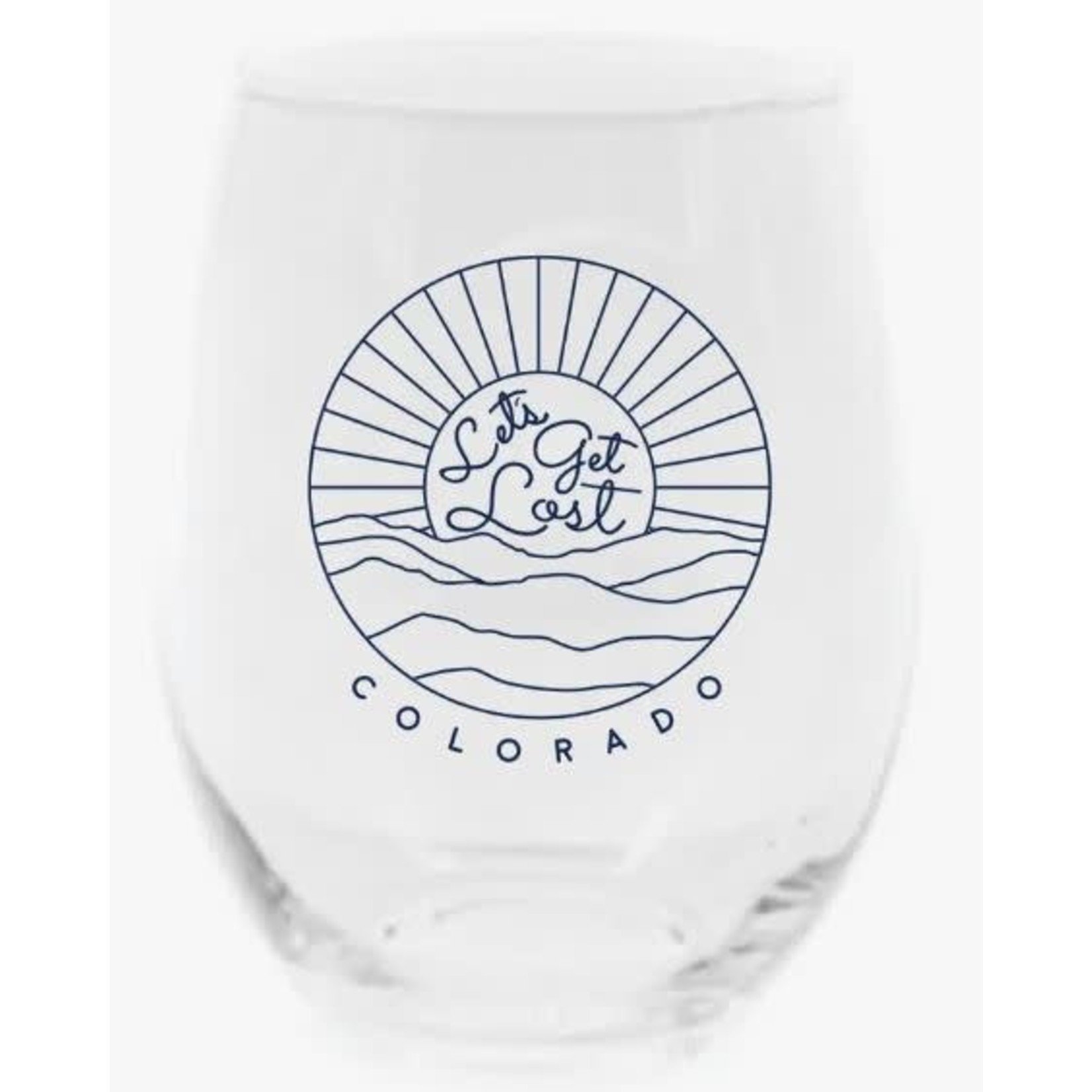 Snow Business SB Lets Get Lost Stemless Wine Glass