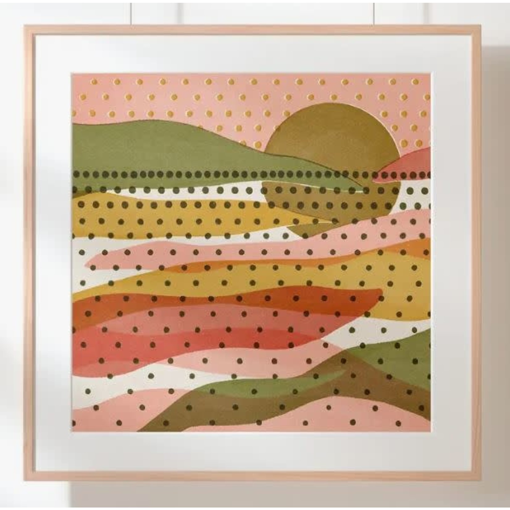 Caroline Clark CClark Desert Mountain Rainbow Landscape 12x12