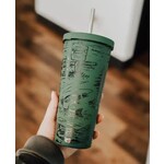 The Montana Scene National Forest Travel Tumbler Green