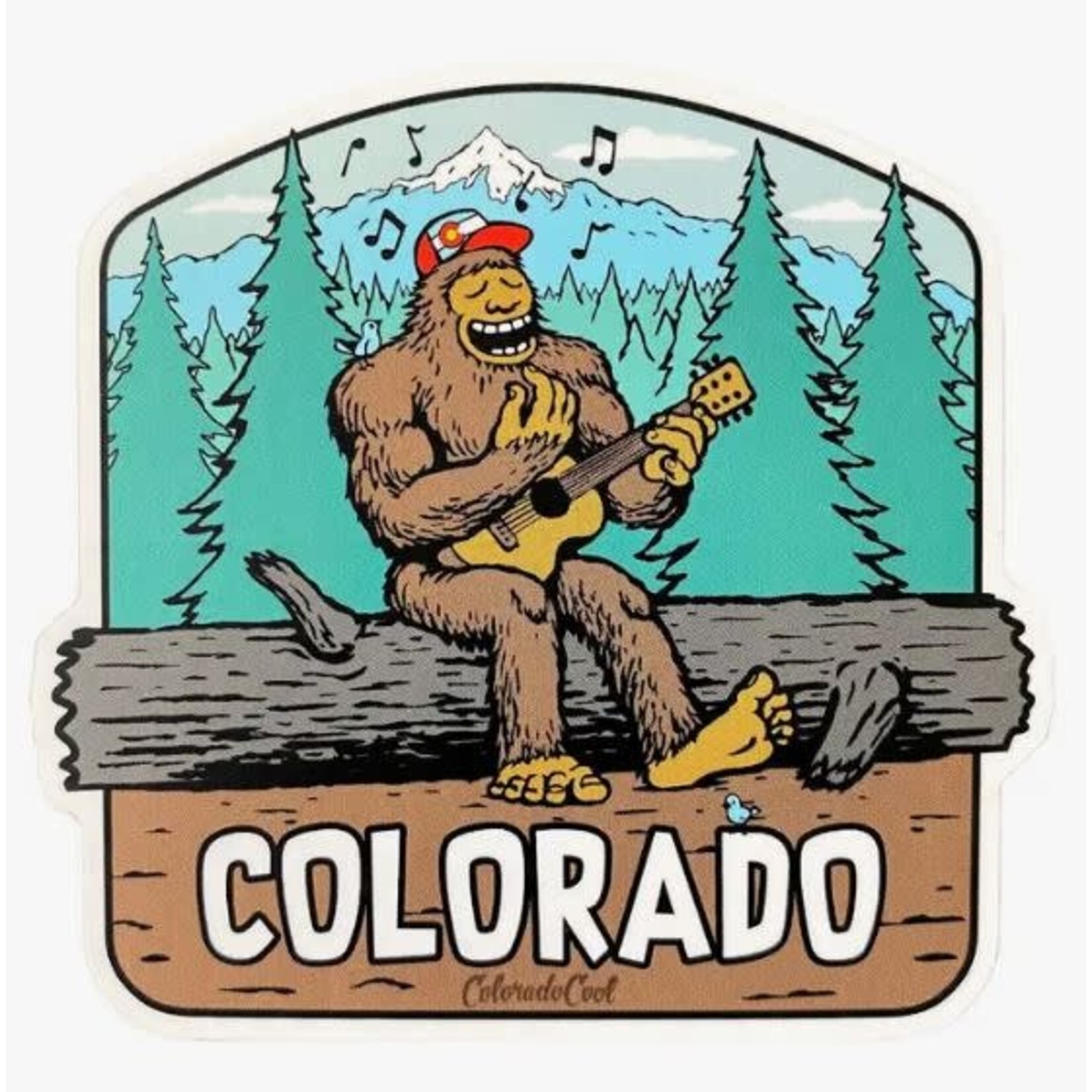 Colorado Cool ColoradoCool Jammin Bigfoot Sticker