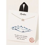 Fame Accessories FA Mini Mountain Necklace Silver