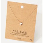 Fame Accessories FA Mini Star Moon Necklace Rose Gold