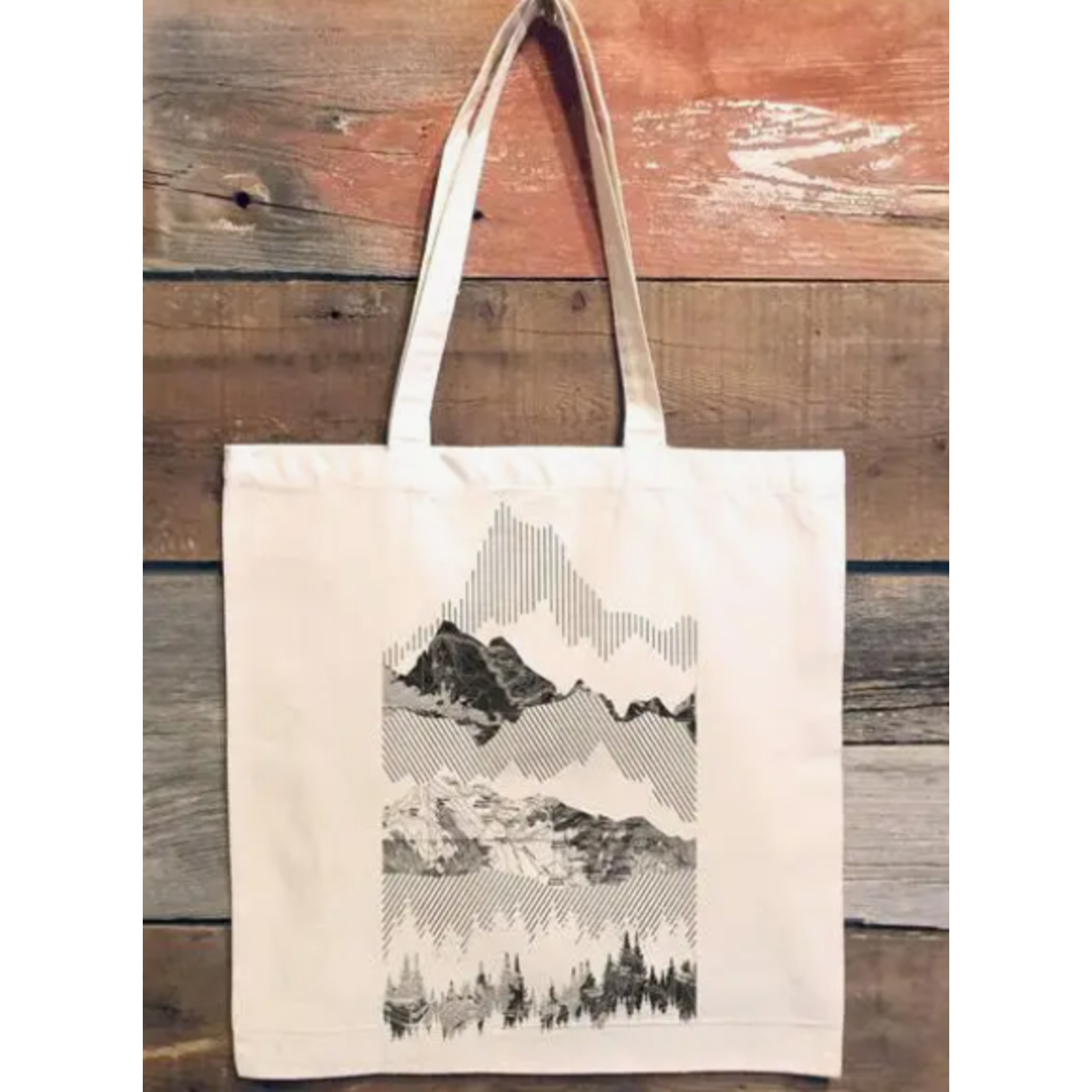 Black Lantern Black Lantern Geometric Mountain Range Tote Bag