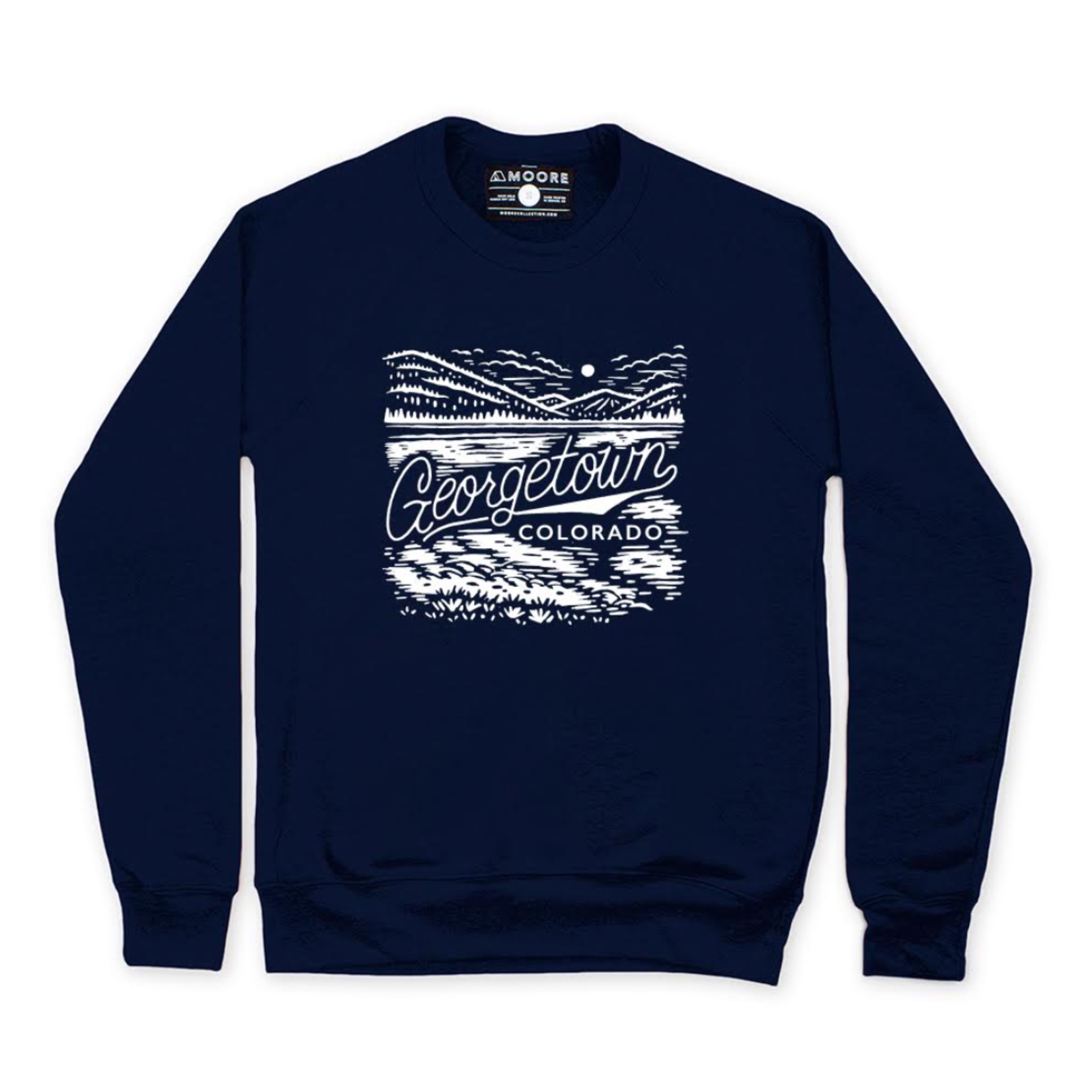 Moore Moore Custom Georgetown Crewneck Navy