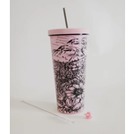 The Montana Scene TMS Flower Meadow Travel Tumbler Pink