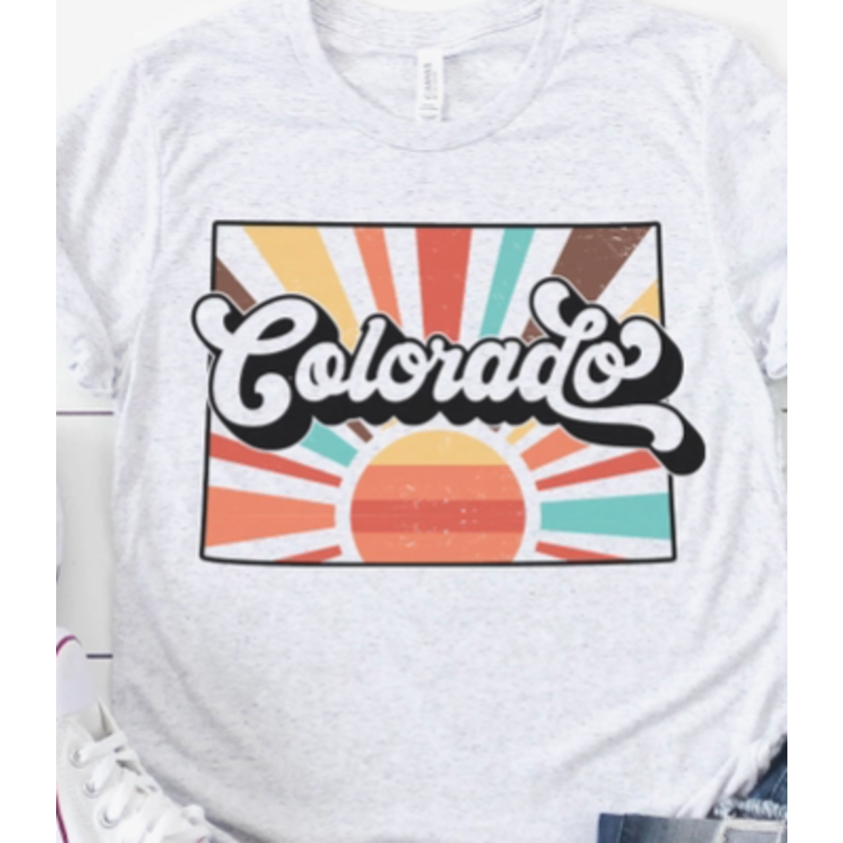 Kissed Apparel Colorado Retro Sun T-Shirt