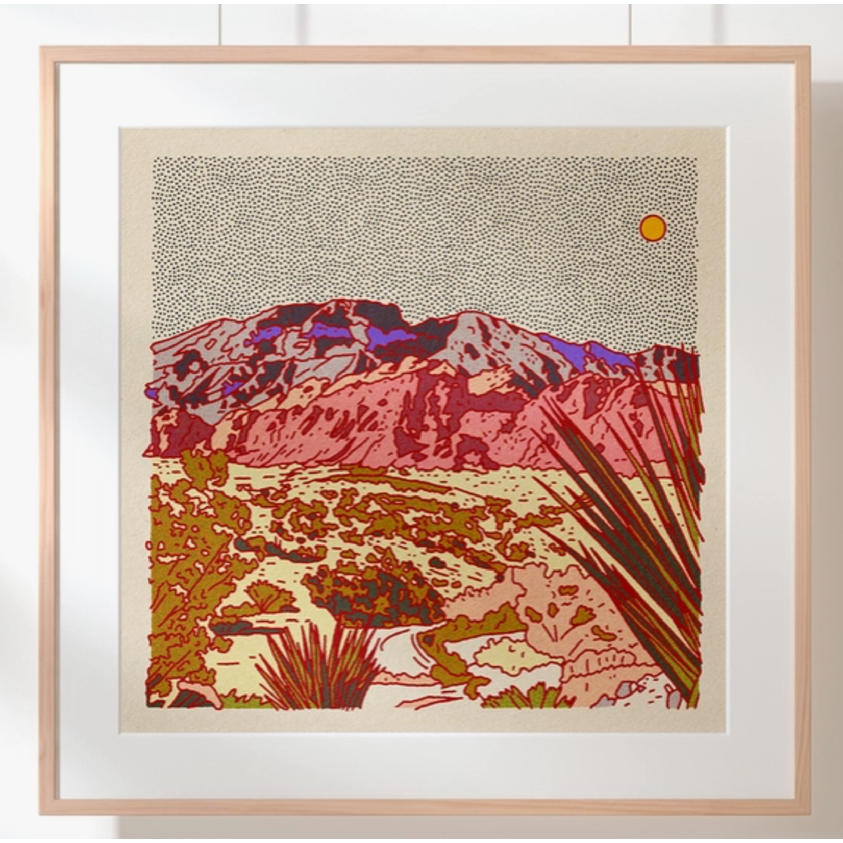 Caroline Clark CClark Desert Mountain #21 12x12